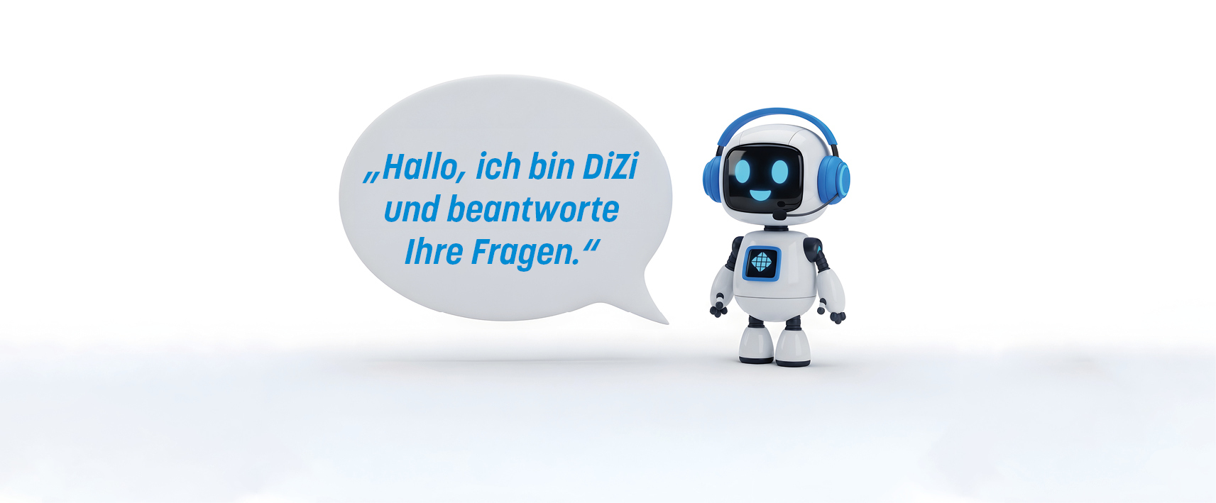 Titelseite mit dem KI-Chatbot Auf dem Bild sieht man die Titelseite mit dem KI-Chatbot