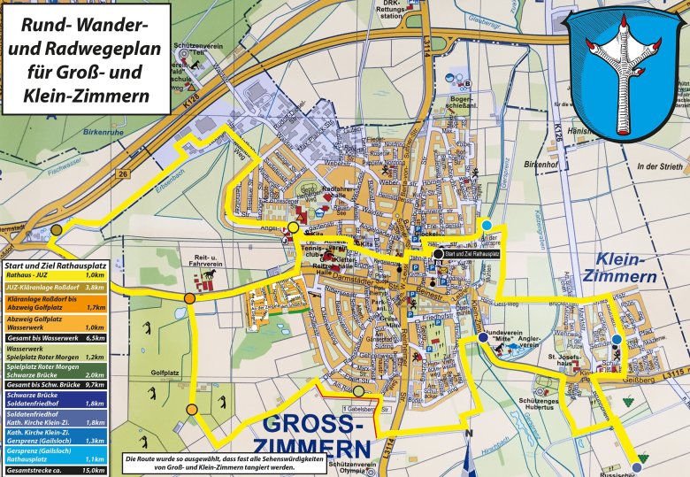 Fahradwegenetz_NEU Rund- Wander- und Radwegeplan