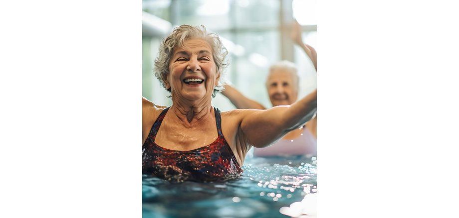 Hallenbad REHA-Sporttage Auf dem Bild sieht man das Plakat zu den REHA-Sporttagen im Hallenbad