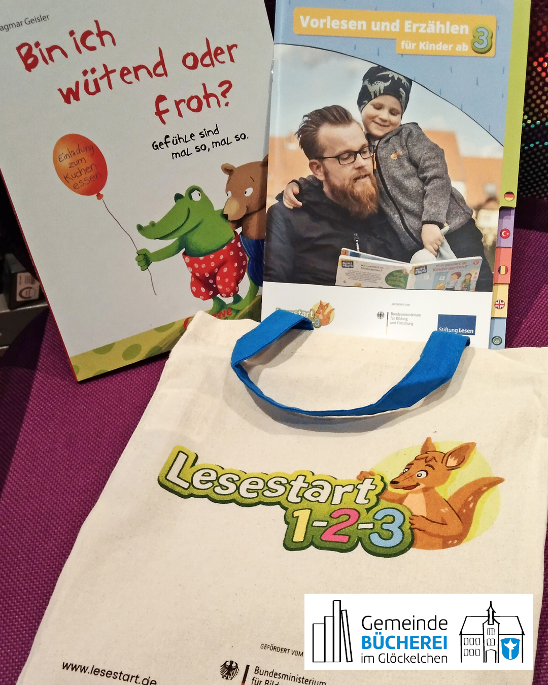 Lesestart Auf dem Foto ist das Lese-Start-Set zu sehen