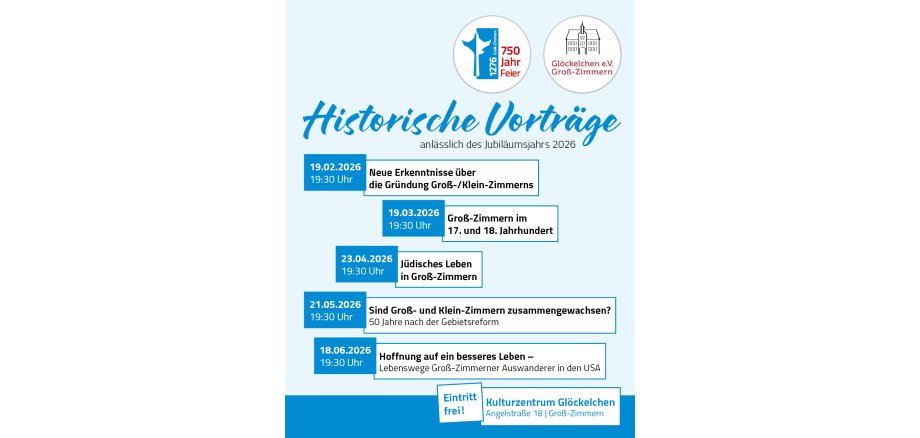 Zu sehen ist das Plakat mit den Terminen