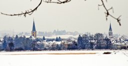 Groß-Zimmern Panorama im Schnee