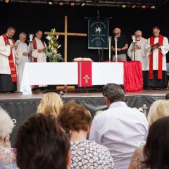 Auf dem Bild sieht man die Veranstaltung des ökumenischer Gottesdienst