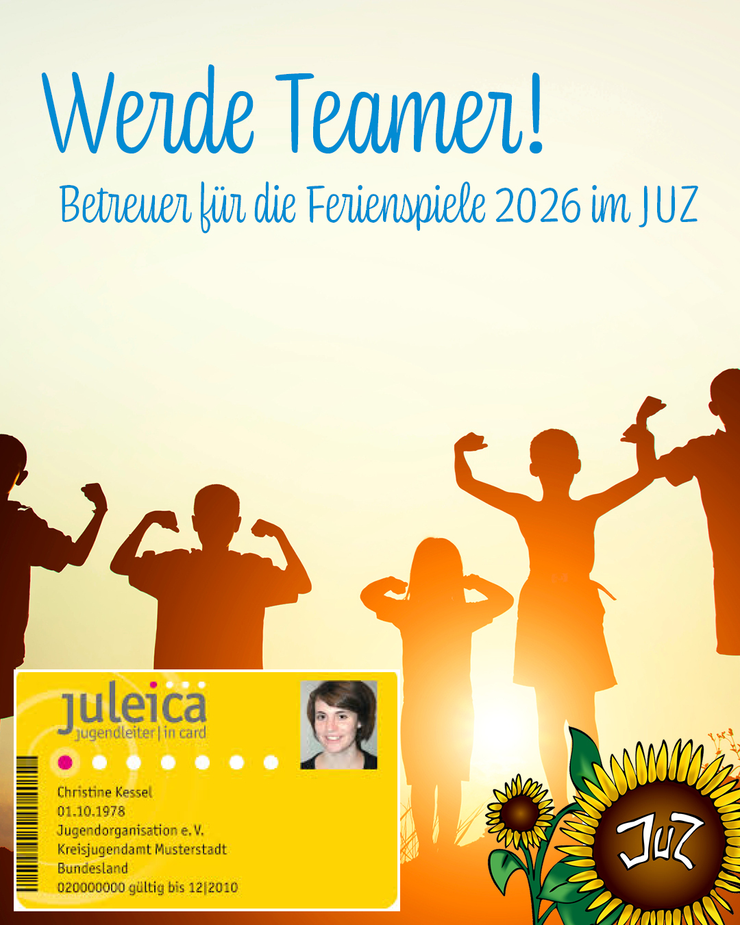 Aufruf, die JULEICA zu machen, um Betreuer bei den Ferienspielen zu werden