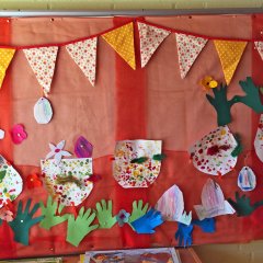 Kindergarten Nordring - Gebasteltes Plakat