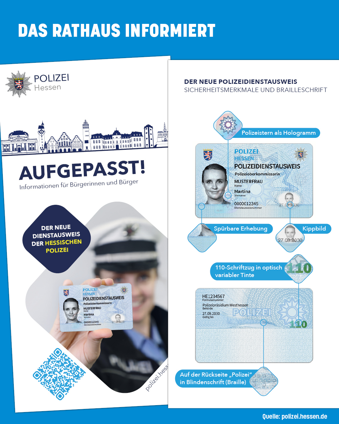 Neue Dienstausweise der Polizei Neue Dienstausweise der Polizei