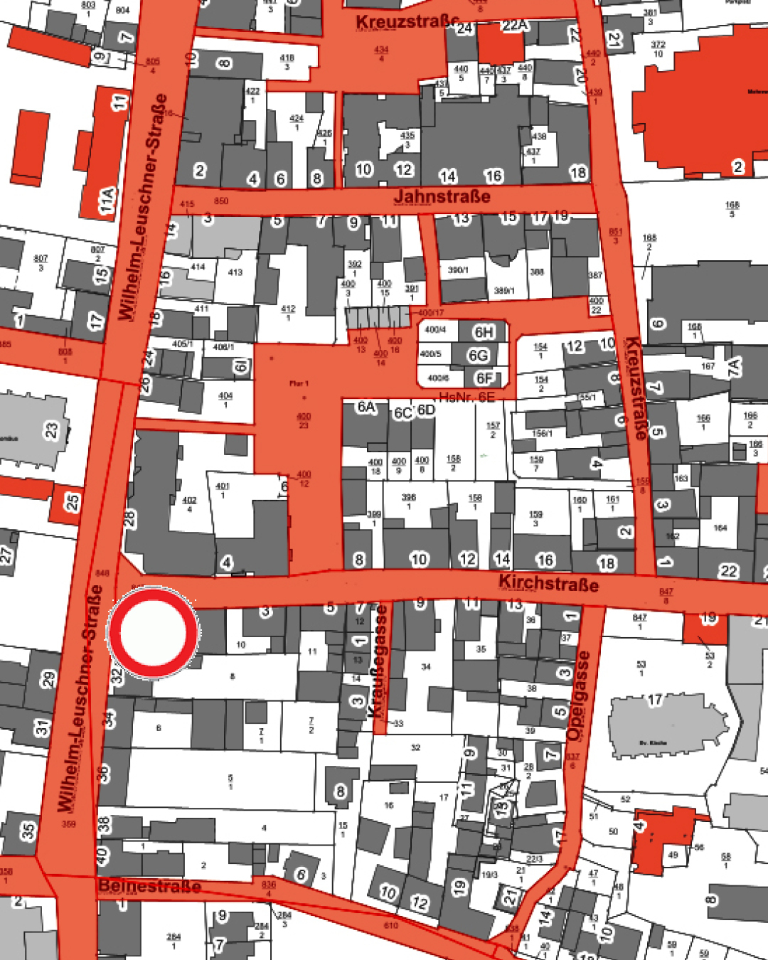 Die Sperrung ist in Karte eingezeichnet