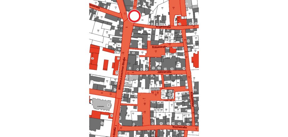 Vollsperrung Nordring Die Sperrung ist in Karte eingezeichnet