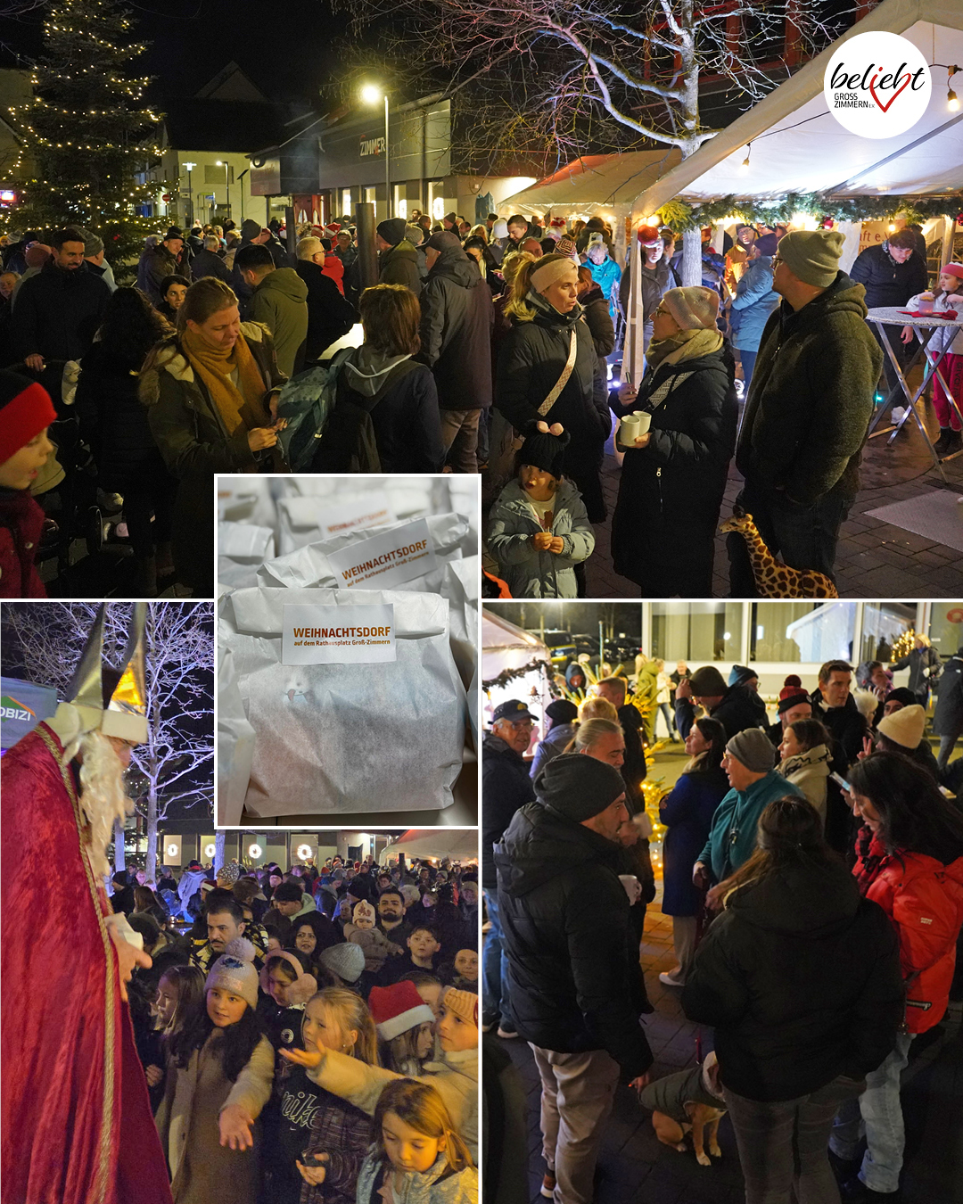 Weihnachtsdorf auf dem Rathausplatz Groß-Zimmern
