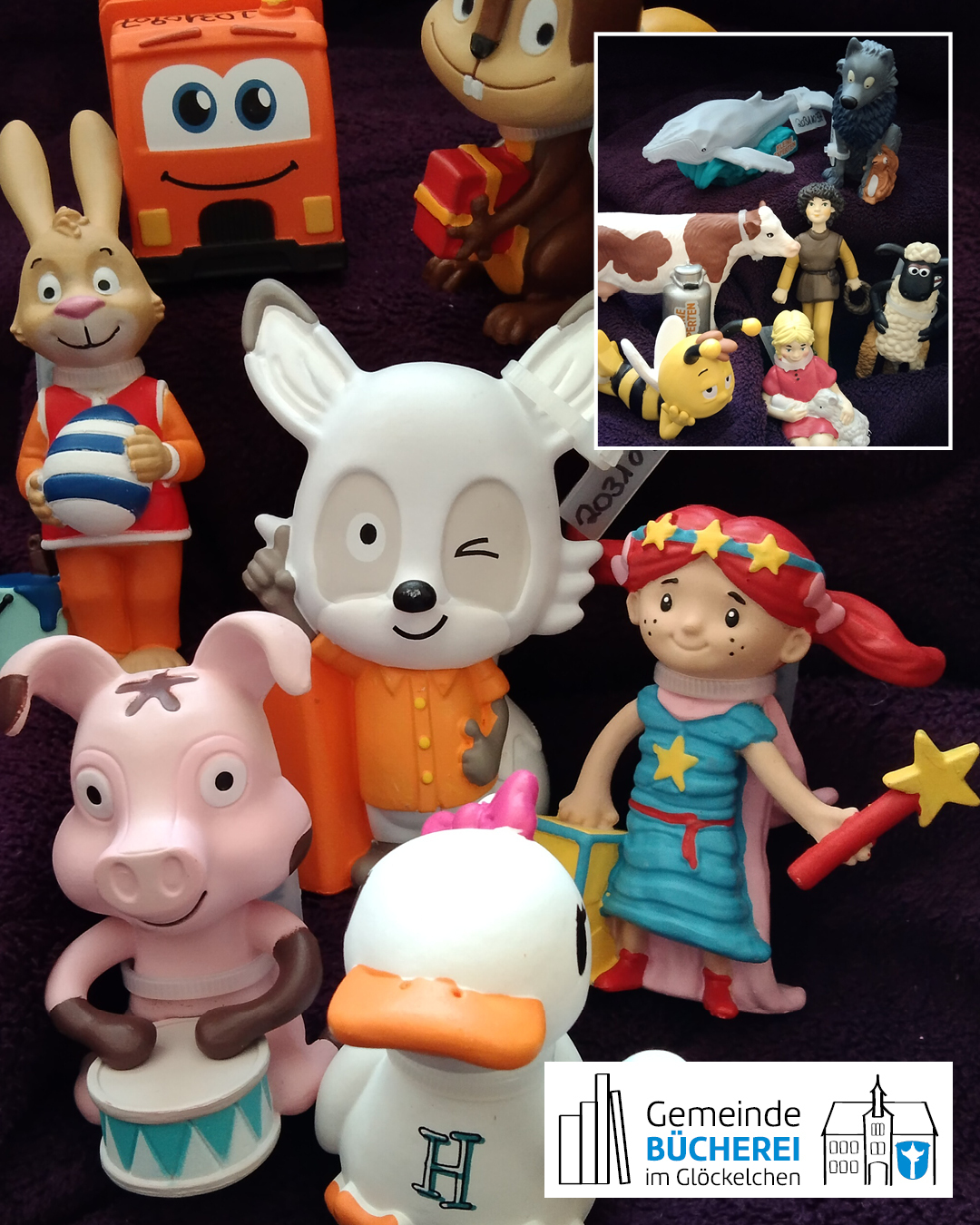 Im Foto zu sehen sind 4 im Artikel genannten Titel 