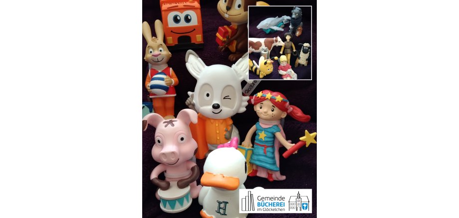 Gemeinde-Bücherei erweitert Tonie-Bestand Im Foto zu sehen sind 4 im Artikel genannten Titel