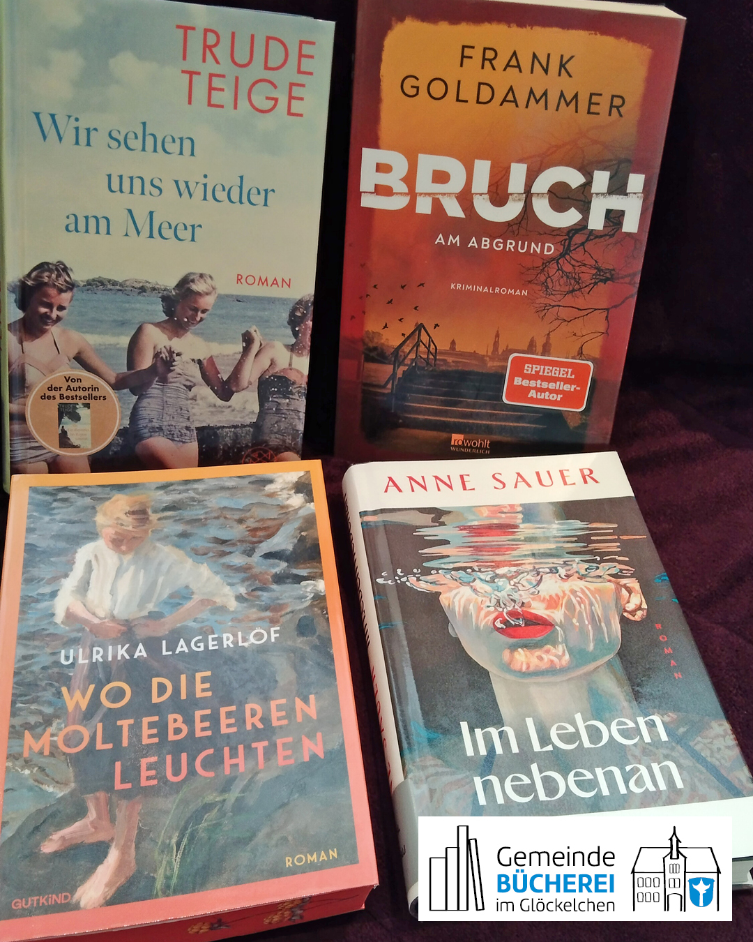 Im Foto zu sehen sind 4 im Artikel genannten Titel 