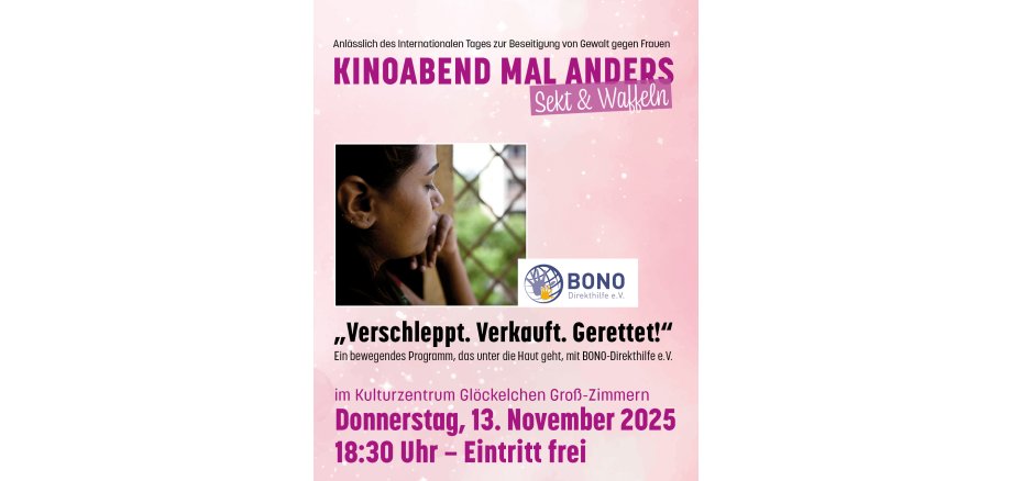 Kinoabend Auf dem Foto sieht man das Plakat für den Filmabend