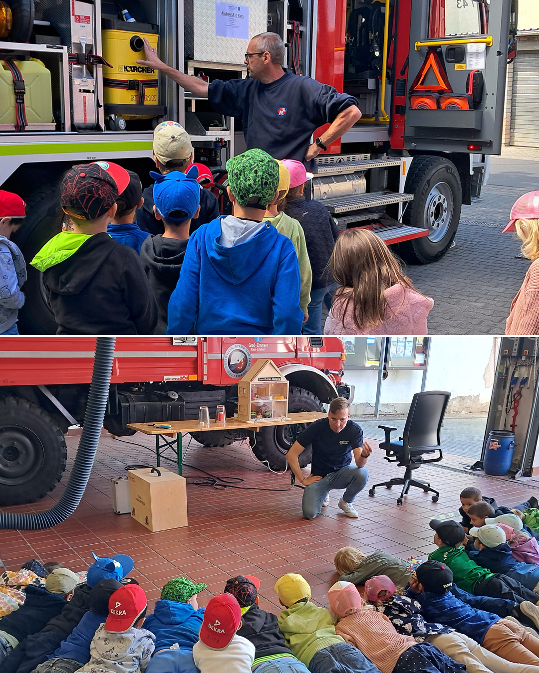 Aktion Feuerwehr der KITA Blumenstraße