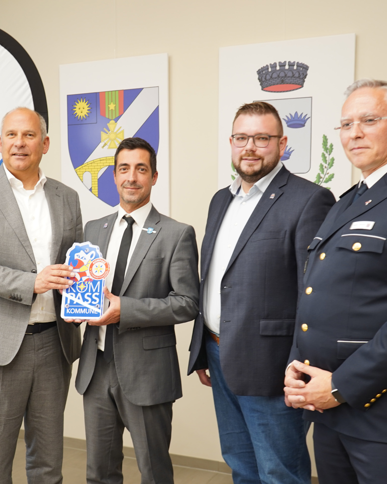 Kompass-Siegel Verleihung Auf dem Foto sind die Auswertedaten zu sehen