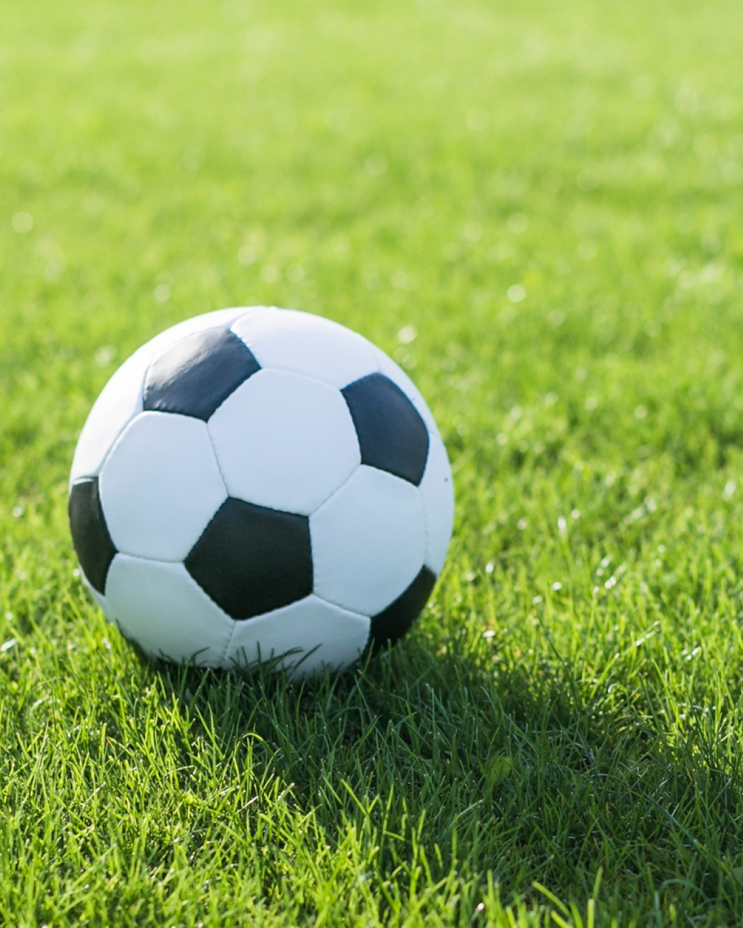 Sportcoach-Angebote in Winterpause Auf dem Foto ist symbolisch ein Fußball auf Rasen zu sehen