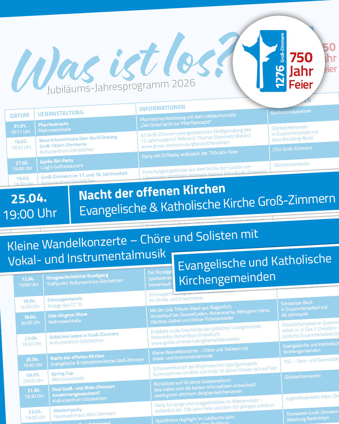 Es ist der Ausschnitt des Flyers zur Nacht der offenen Kirchen zu sehen