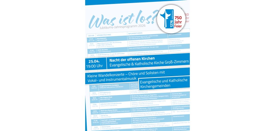 Es ist der Ausschnitt des Flyers zur Nacht der offenen Kirchen zu sehen