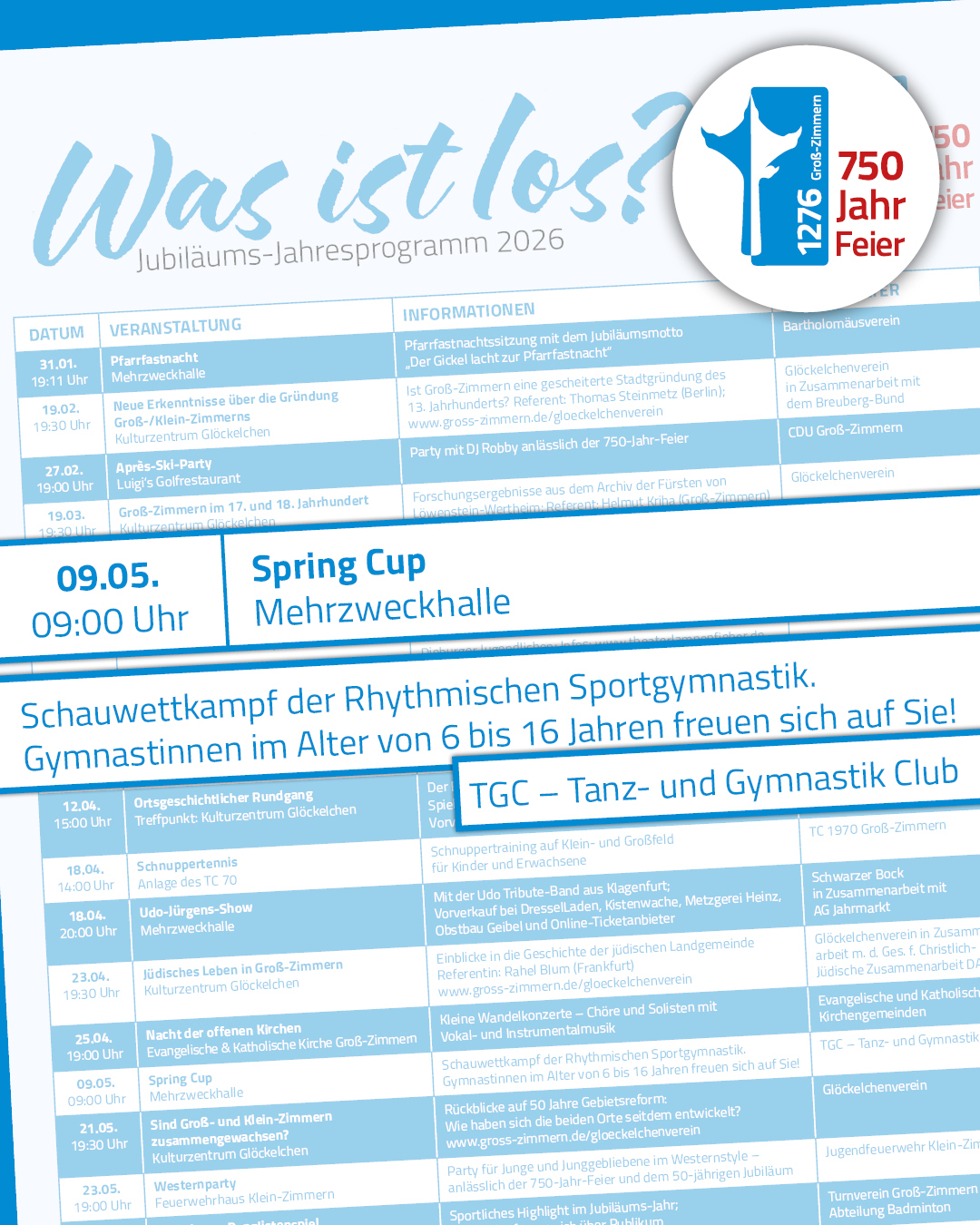 Es ist der Auszug aus dem Flyer zu sehen