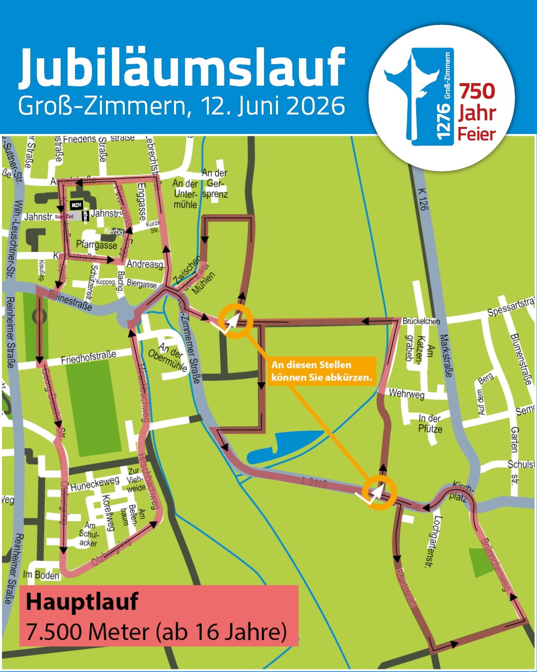 750-Jahr-Feier - Jubiläumslauf Auf den Fotos sind die entsprechenden Absperrungen im Rahmen des Jubiläumslaufs zu sehen