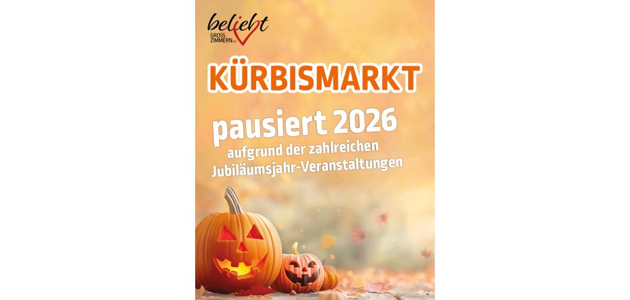 Kürbismarkt 2026 zwei geschnitzte orangefarbene Kürbisse visualisieren den Kürbismarkt