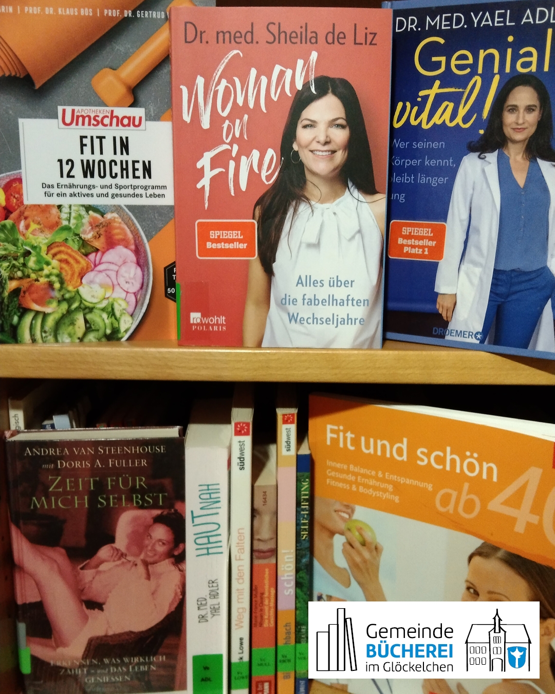 Frauengesundheit Auf dem Bild sieht man verschiene Bücher