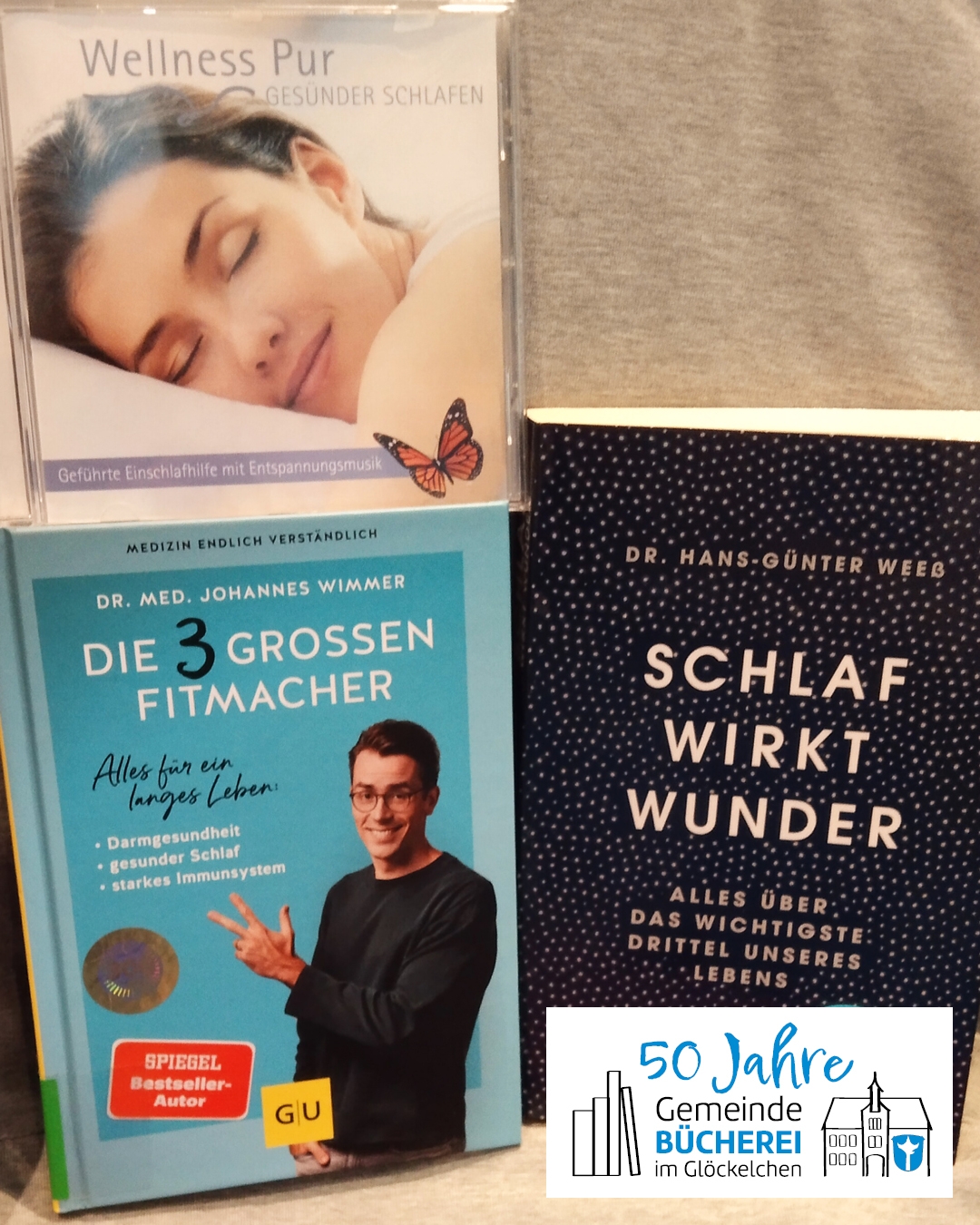 Tag des Schlafes Auf den Fotos sieht man die im Artikel genannten Buchempfehlungen