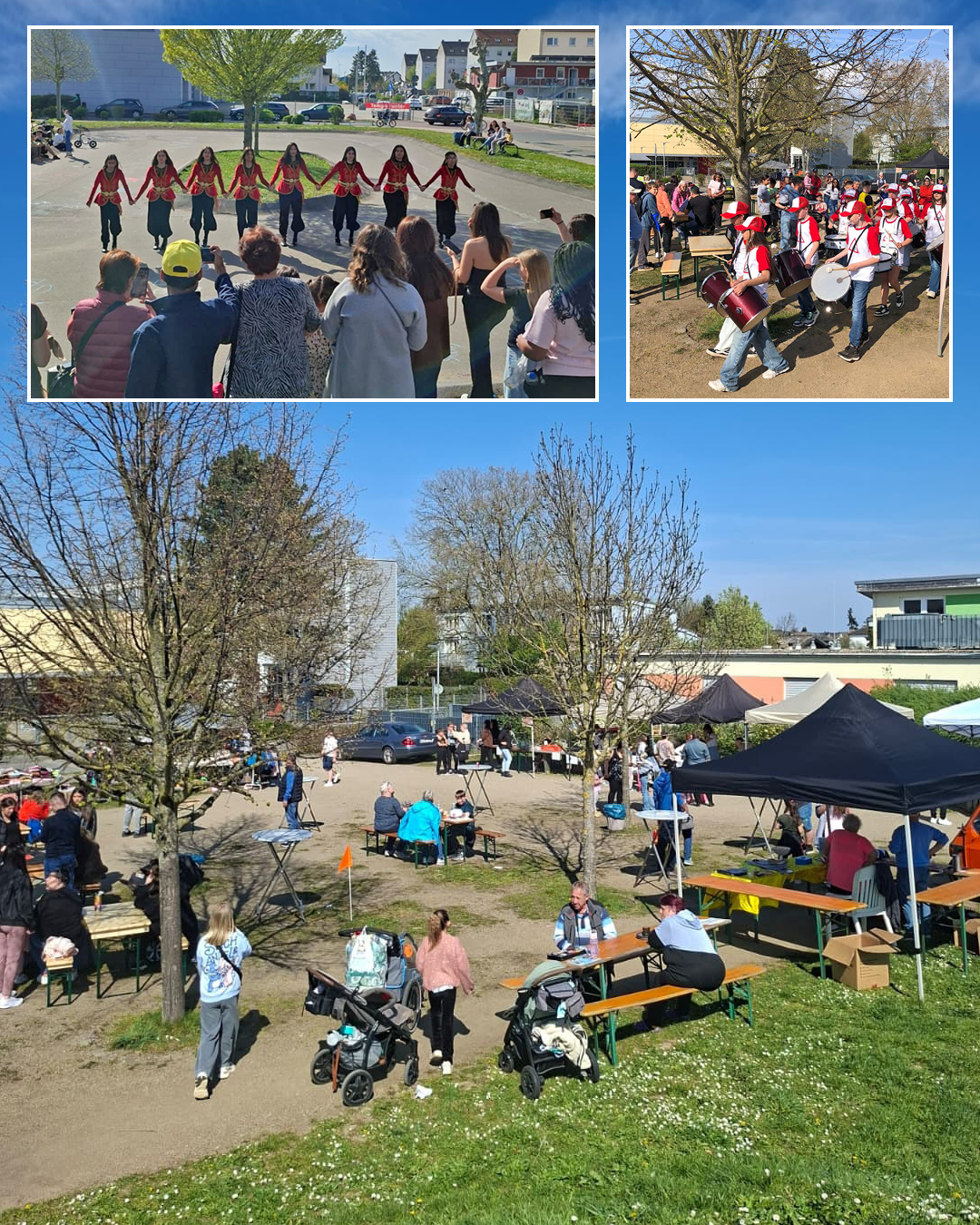 Auf dem Bild sind Eindrücke des Insel-Frühlingsfestes zu sehen