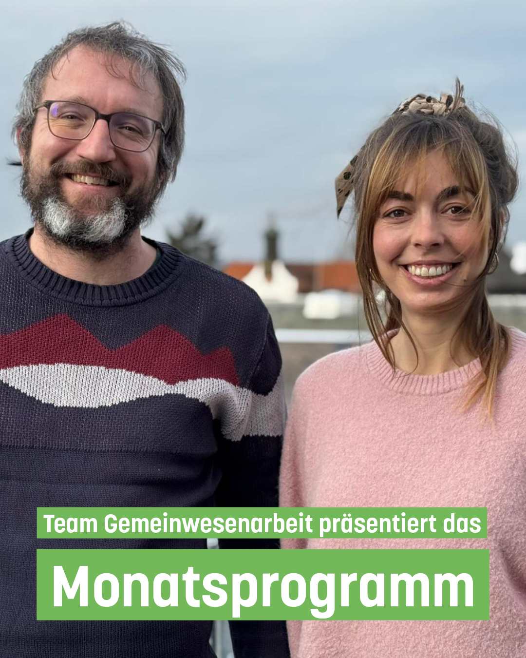 Auf dem Foto sind die Mitarbeiter der Gemeinwesenarbeit zu sehen