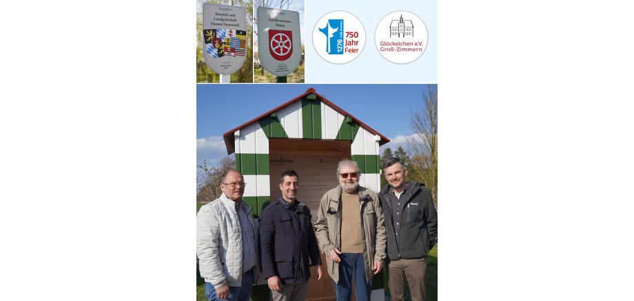 Glöckelchenverein erinnert an historische Grenze Zu sehen ist das enthüllte Grenzhäuschen