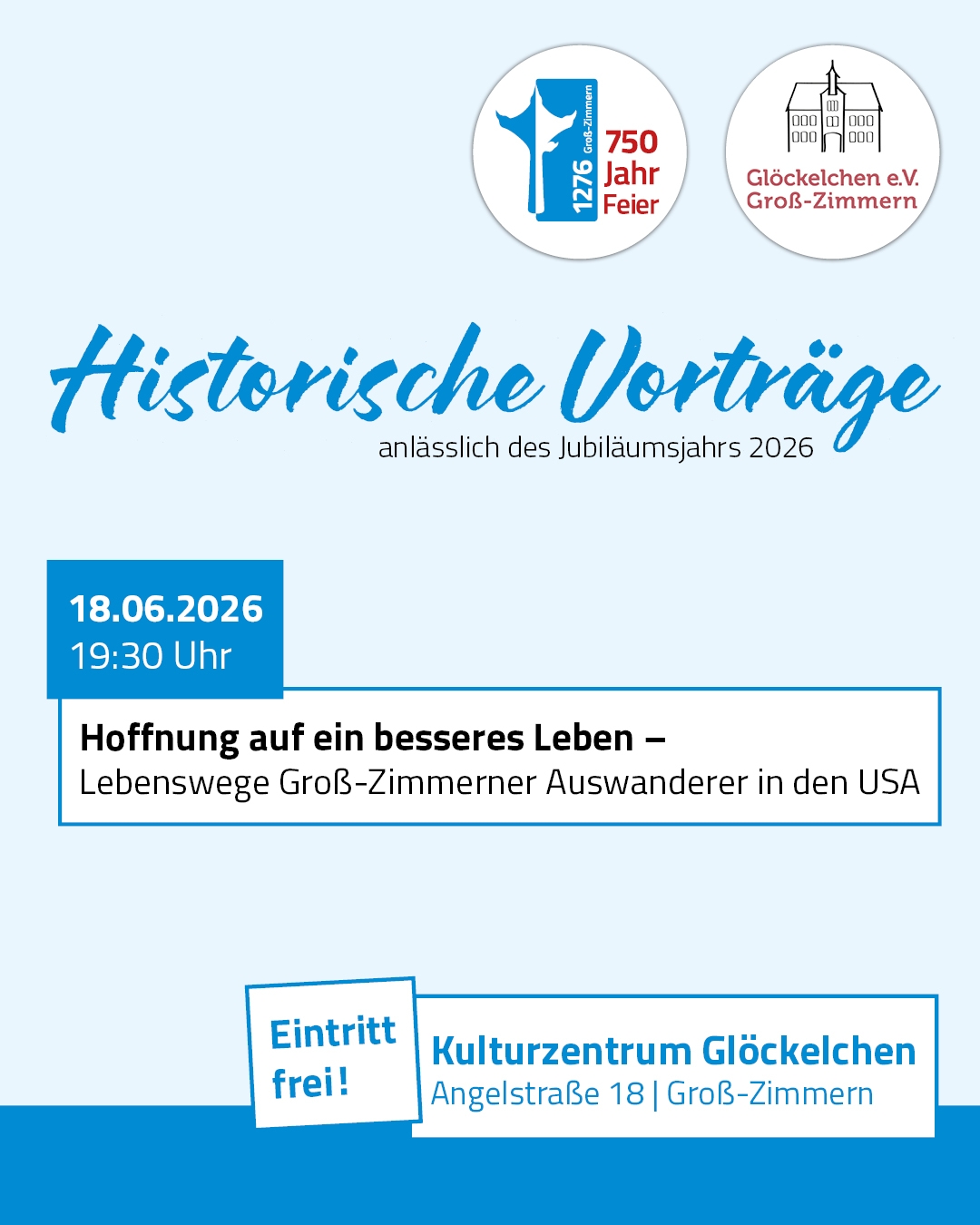 Vortrag im Juni Auf dem Foto ist die Einladung zum Vortrag zu sehen.