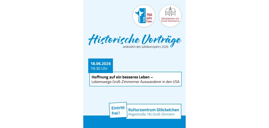 Vortrag im Juni Auf dem Foto ist die Einladung zum Vortrag zu sehen.