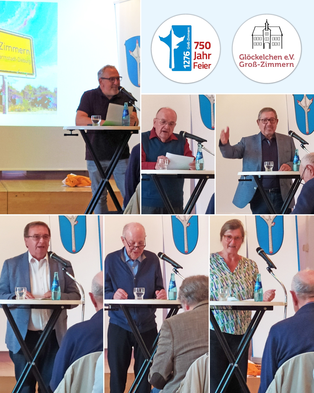 Vortrag im Mai Auf dem Foto sind Bilder des Vortrags-Abends zu sehen
