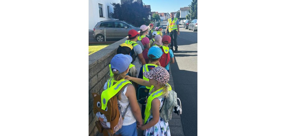 Vorschulprojekt der KITA Hörnertweg Auf den Foto sind die zukünftigen Schulkinder zu sehen