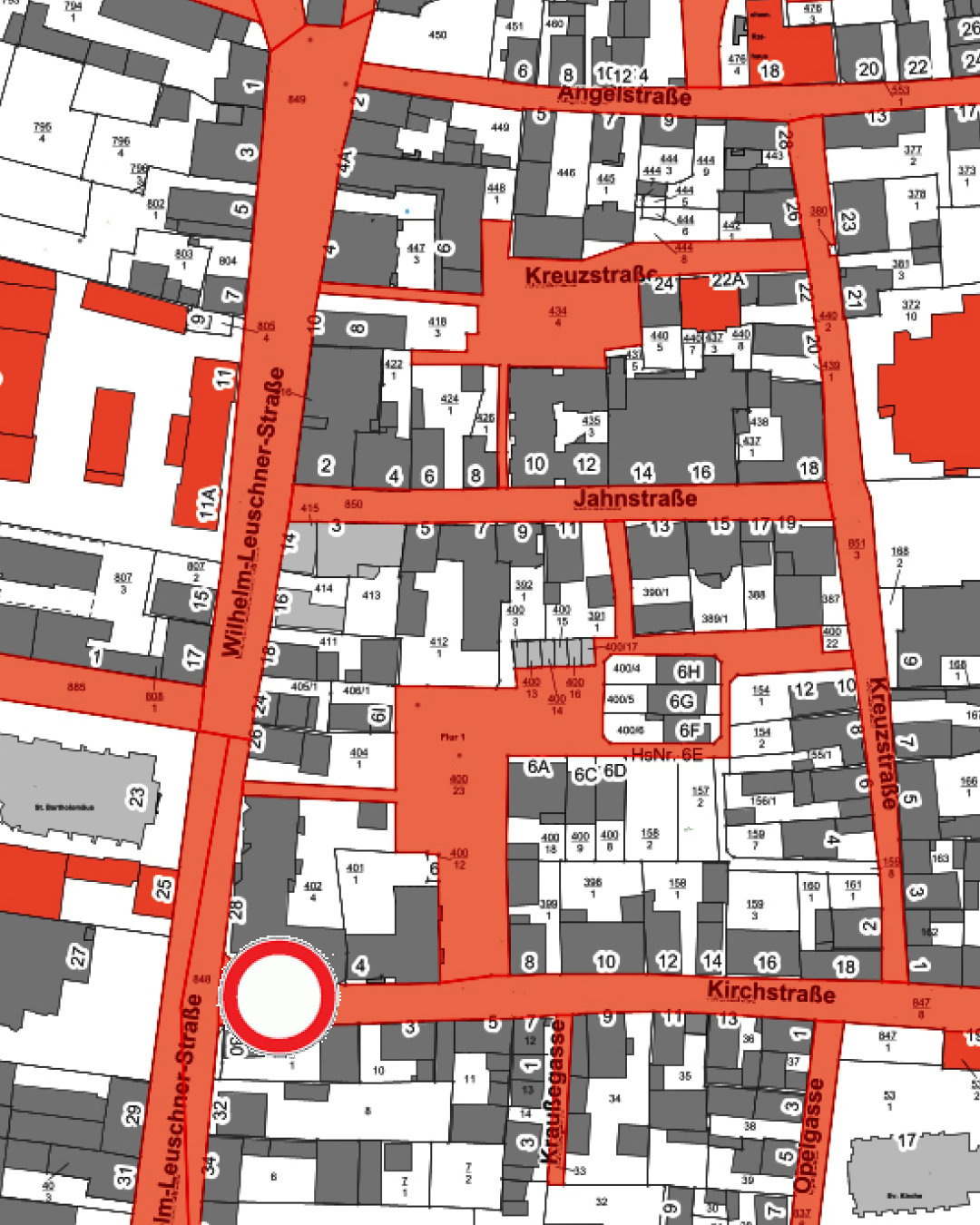 Die Sperrung ist in Karte eingezeichnet