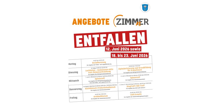 ZIMMnER Grafik zum Entfallen der Angebote