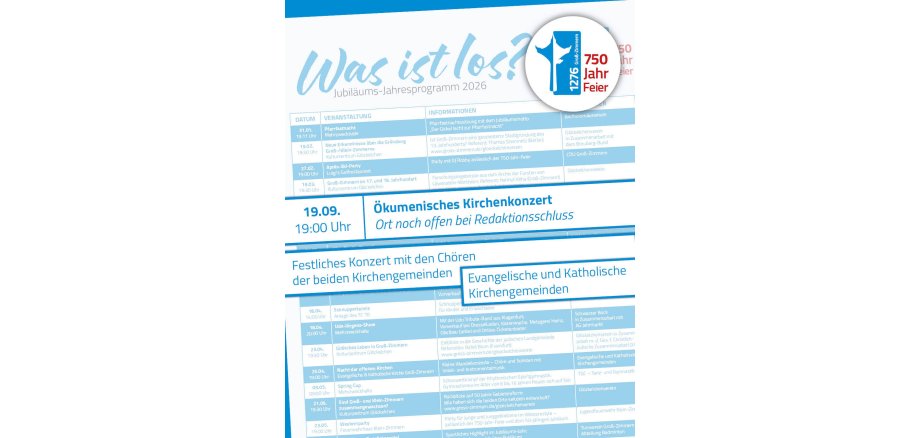 Es ist ein Ausschnitt der Vorderseite des Programmflyers zu sehen