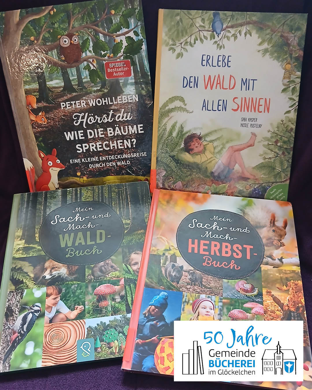 Was tun in den Herbstferien? Auf den Foto sieht man zahlreiche Bücher zum Thema Herbstferien