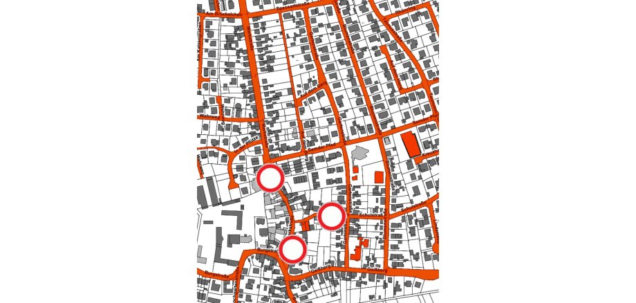 Straßensperrungen Die Sperrungen sind in Karte eingezeichnet