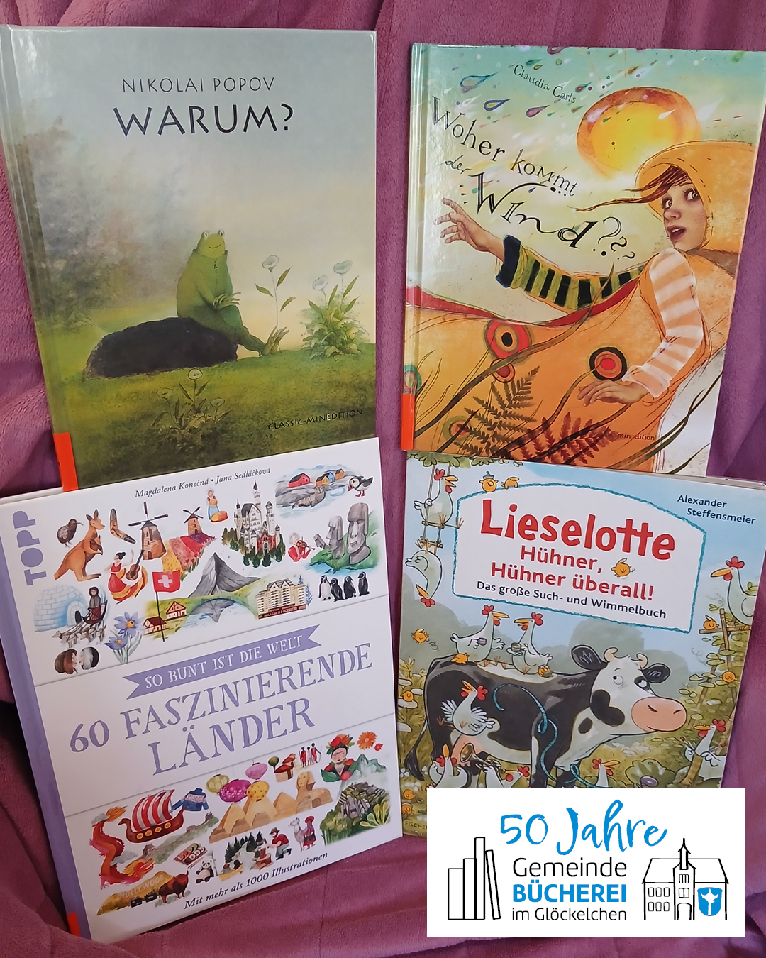 Neue Bücher für Kinder Auf dem Foto sieht man verschiedene Bilderbücher für Kinder