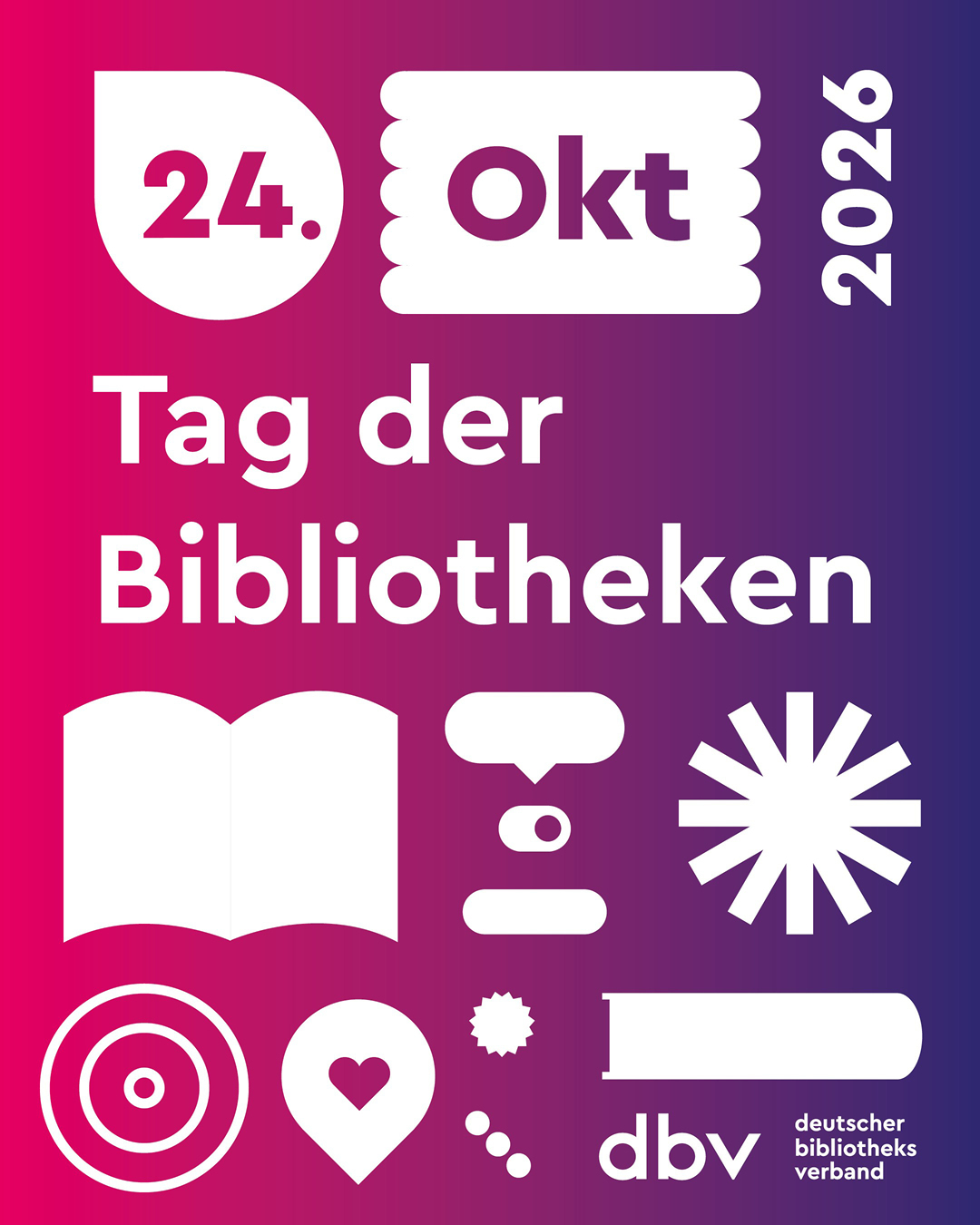 Auf dem Foto sieht man das Plakat zum Tag der Bibliotheken 2026