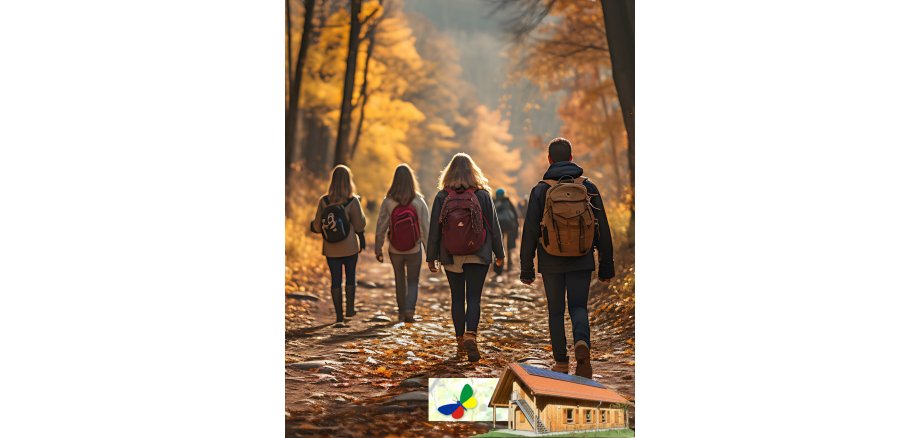 Förderverein Waldschule: Herbstlicher Spaziergang im Messeler Hügelland Auf dem Bild sieht man das Plakat zum Herbstlicher Spaziergang der Waldschule