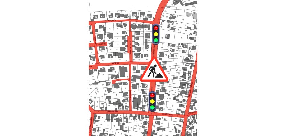 Die Sperrung ist in Karte eingezeichnet