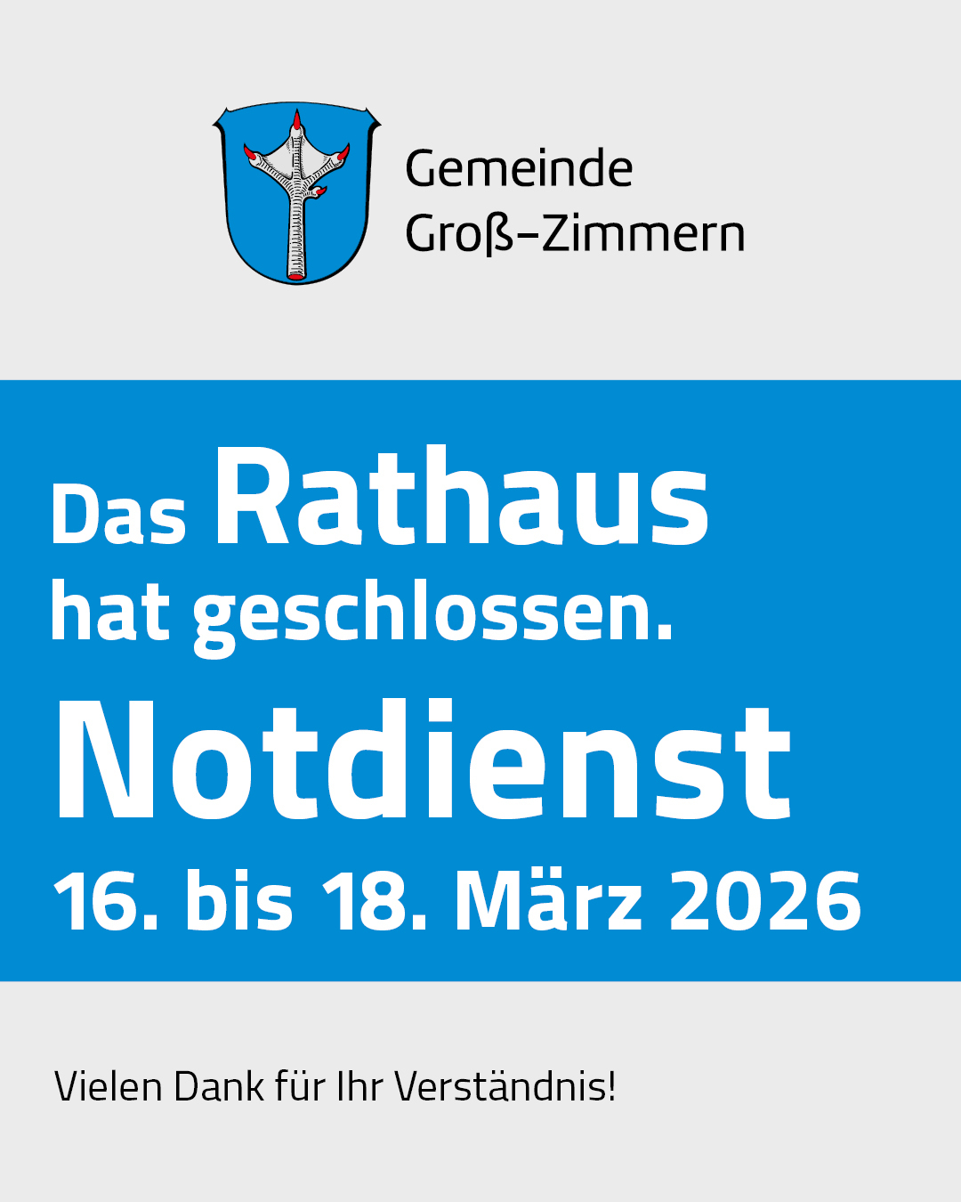 Es ist das entsprechende Plakat zu sehen