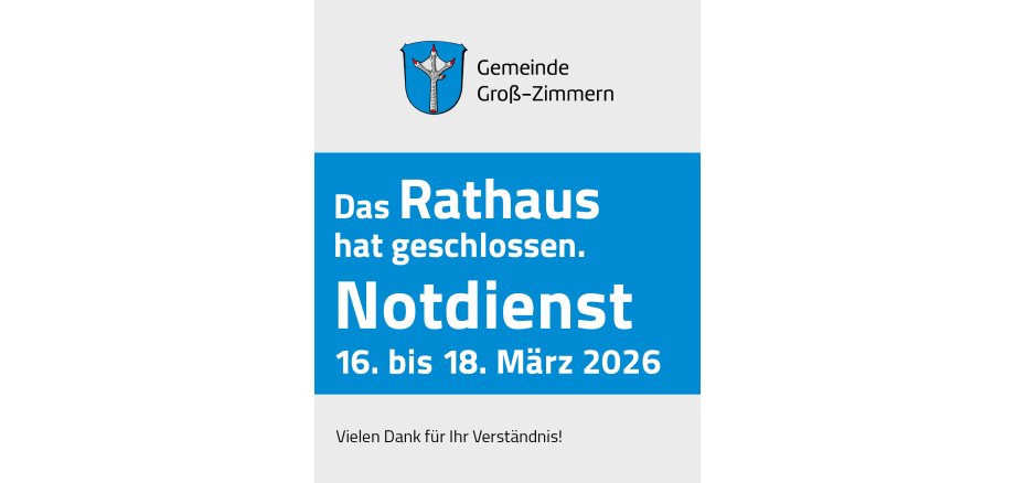 Es ist das entsprechende Plakat zu sehen