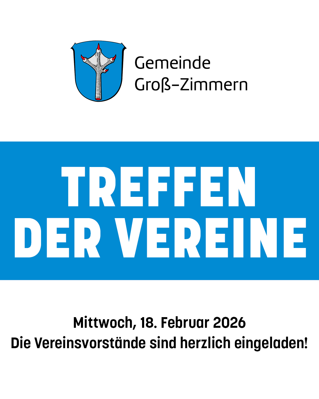 Treffen der Vereine Im Foto ist der Termin genannt