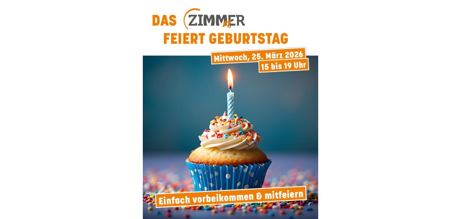 Es ist das entsprechende Plakat mit der Einladung zu sehen