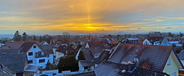 Sonnenuntergang über Groß-Zimmern